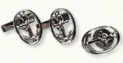 Anchor Link Cuff Links and Tie Tack
