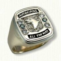 Custom 101st Airborne sigent ring